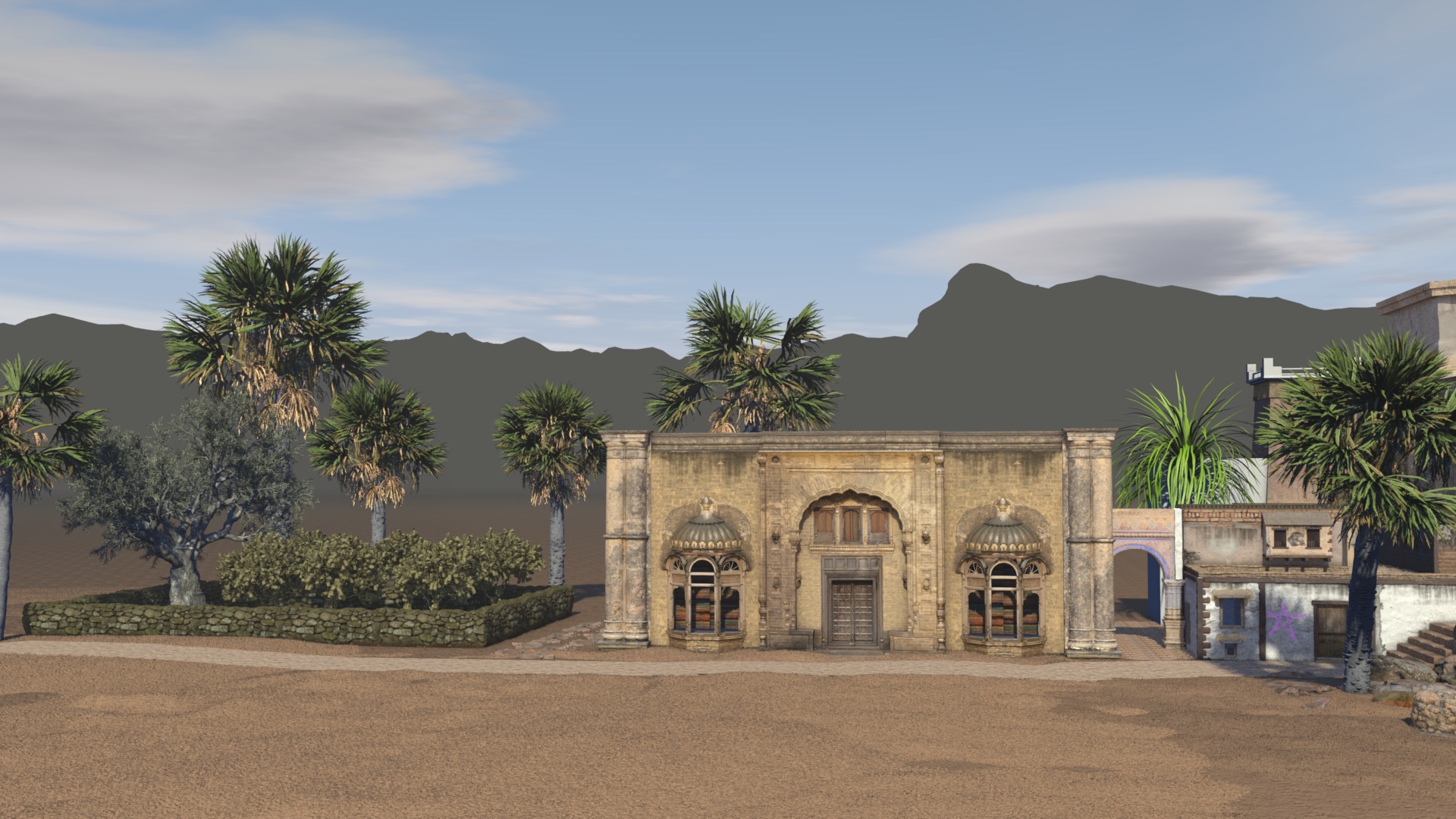 alter Palast Volumenlight